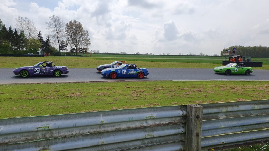 There was a multitude of marvellous Mazda MX5 racing at Croft